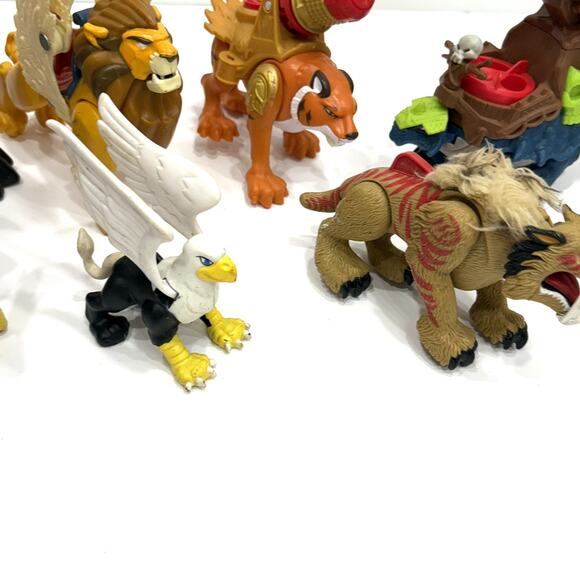 Imaginext Fisher Price lot of 8 Dragon Griffon Eagle Tiger Dinosaur Serpent - Picture 6 of 15